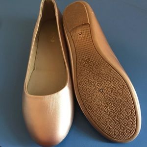 Rose gold flats
